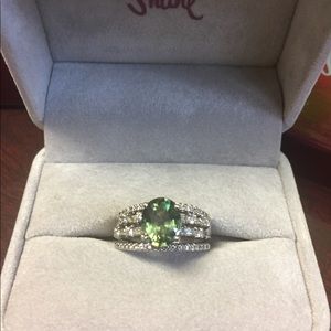Size 9 Green Sapphire ring
